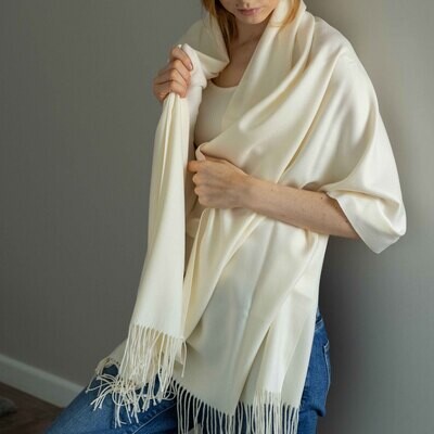 Cashmere scarf #Vanilla
