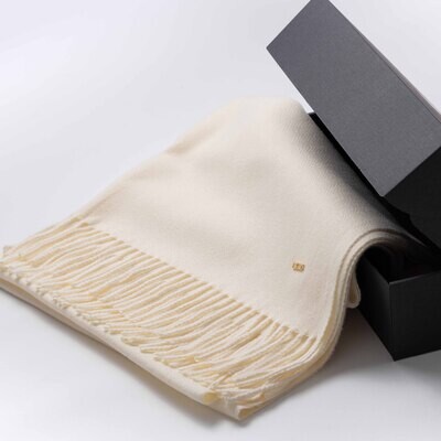 Cashmere scarf #Ivory