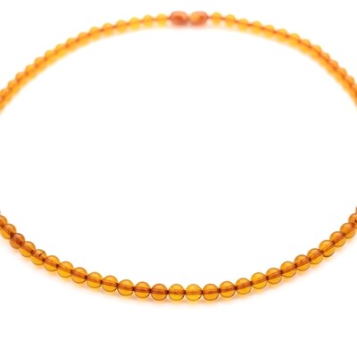 Natural amber necklace "Helena"