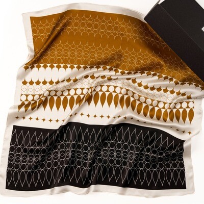 100% silk scarf "Geometric"