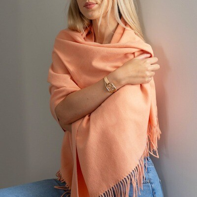 Cashmere scarf #Coral