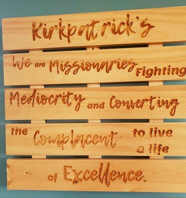 Custom Interior Signs and Wall Decorations