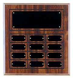 Cherry Finish Perpetual Plaque