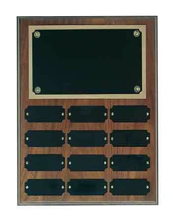 Walnut Finish Perpetual Plaque