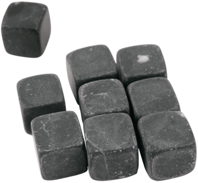 Black Basalt 9 Piece Whiskey Stone Set