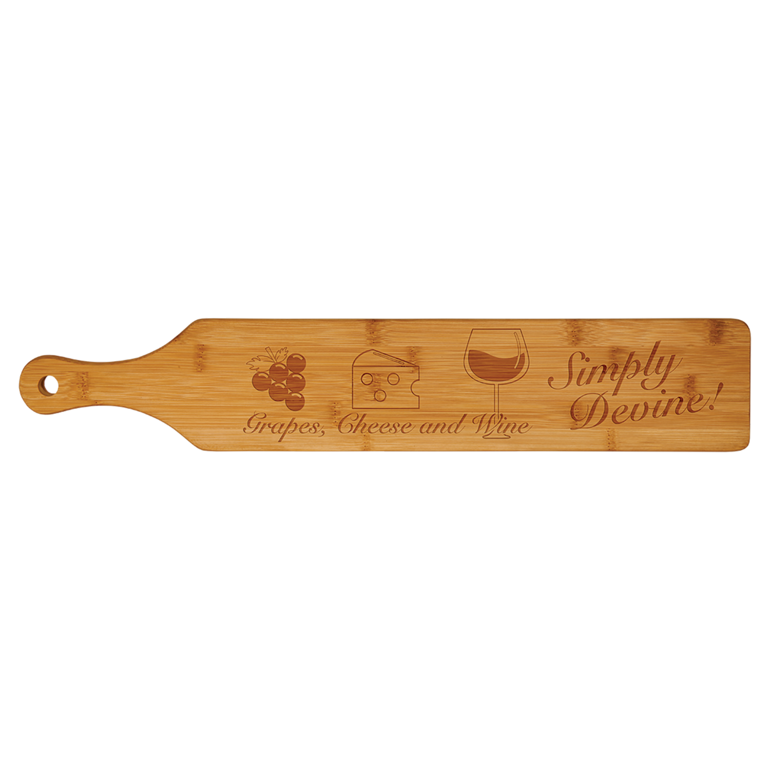 Bamboo Paddle Shaped Cheese Board