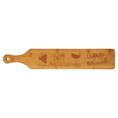 Bamboo Paddle Shaped Cheese Board