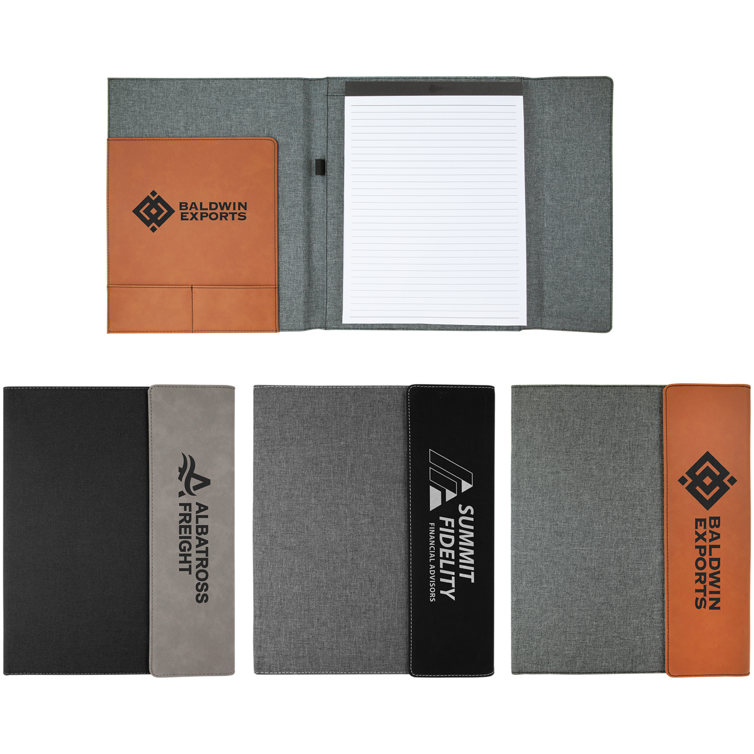 Leatherette Canvas Portfolios