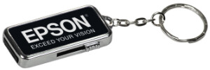 8 GB Memory Drive Keychain Black Metal