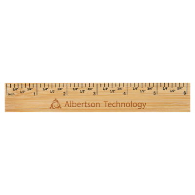 Set of 6 Genuine Bamboo Rulers