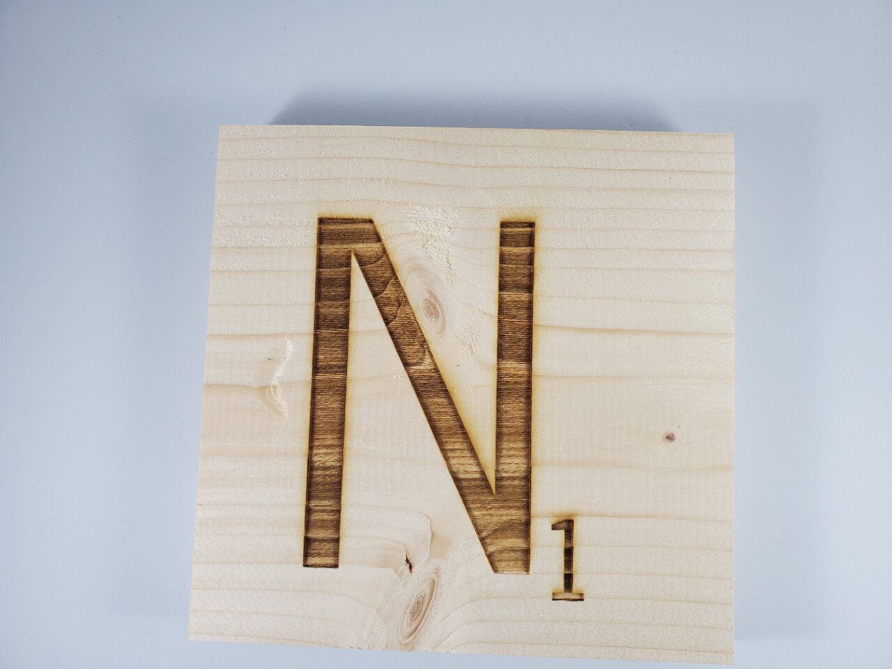Custom Wood Jumbo Word Game Tile