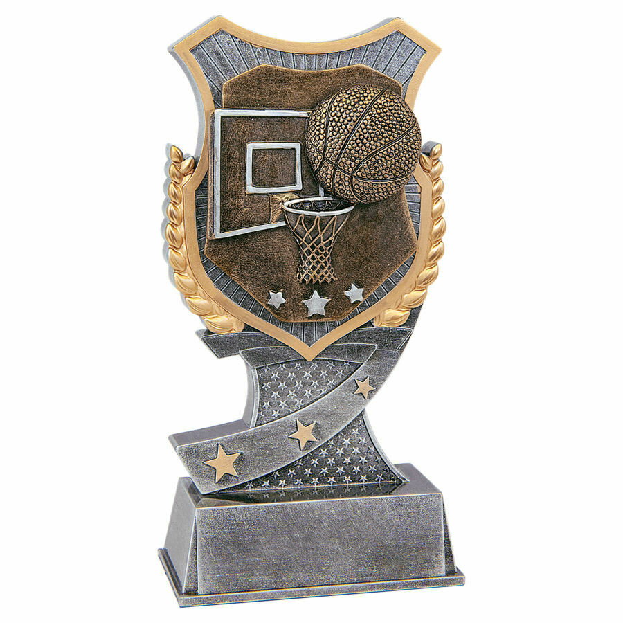 Resin Shield Award Basketball