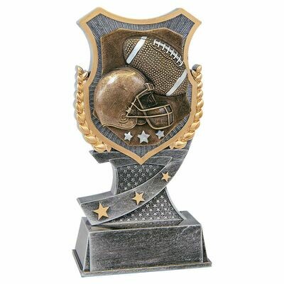 Resin Shield Award Football