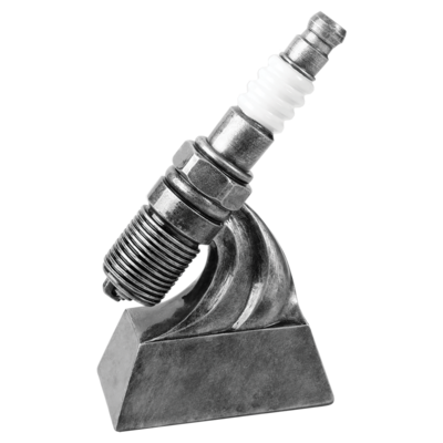 Antique Silver Spark Plug
