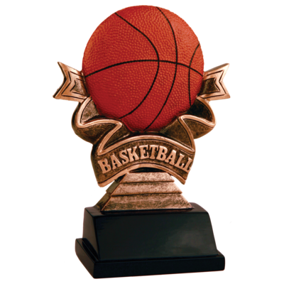 Ribbon Resin Award Basketball