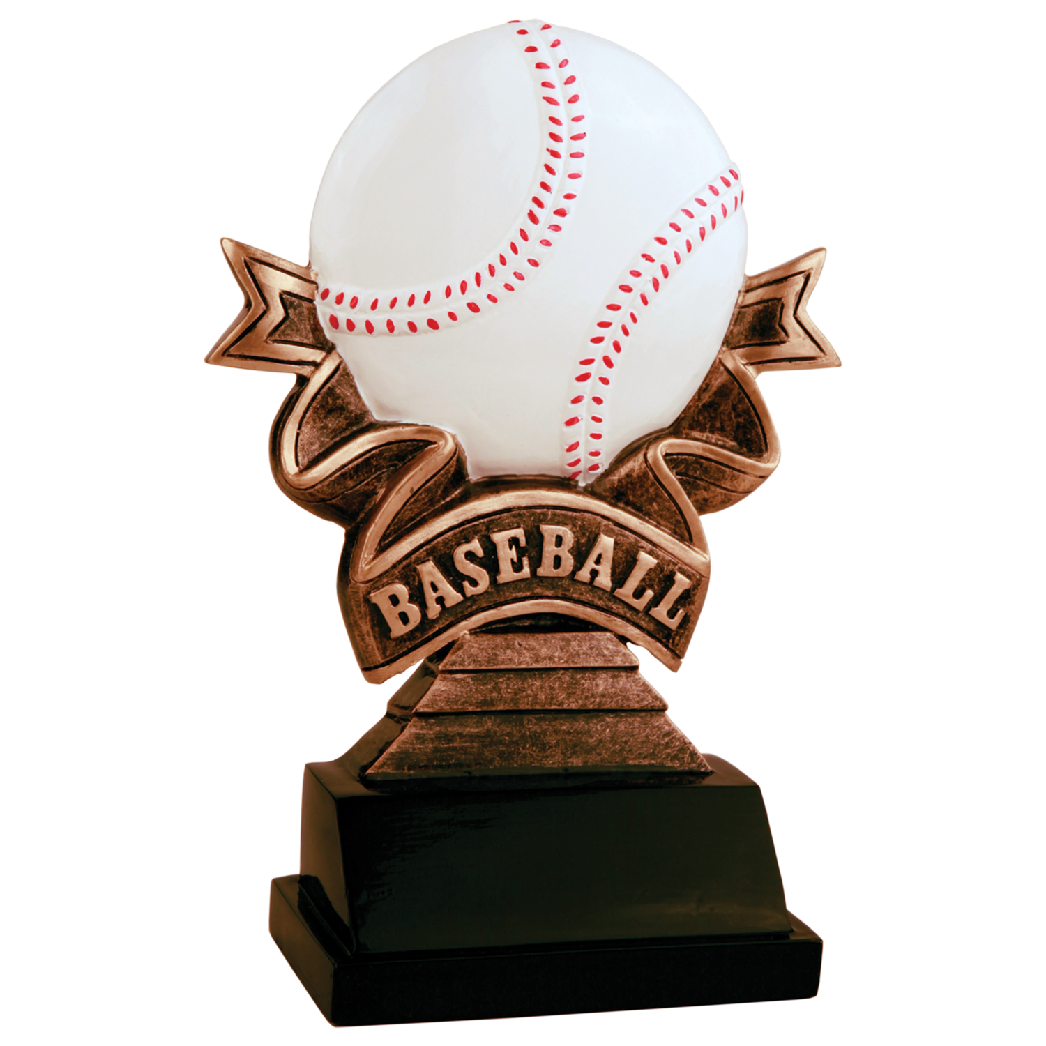 Ribbon Resin Award Baseball