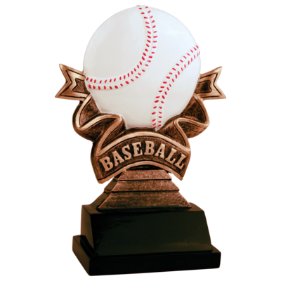 Ribbon Resin Award Baseball