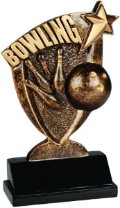 Broadcast Resin Award Bowling