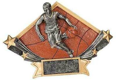 Diamond Star Resin Award Basketball