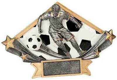 Diamond Star Resin Award Soccer