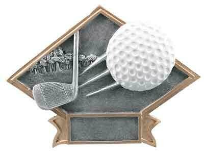 Diamond Plate Resin Award Golf