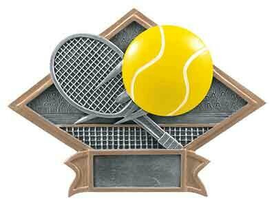 Diamond Plate Resin Award Tennis