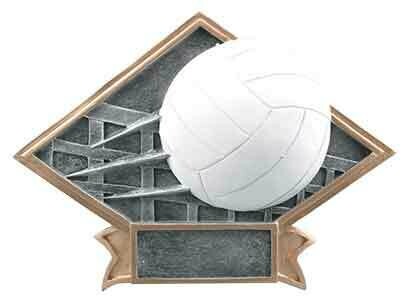 Diamond Plate Resin Award Volleyball
