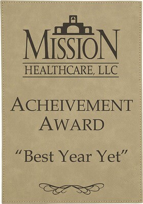 Leatherette Plaques
