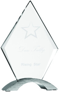 Cosmic Diamond Acrylic with a Silver Base