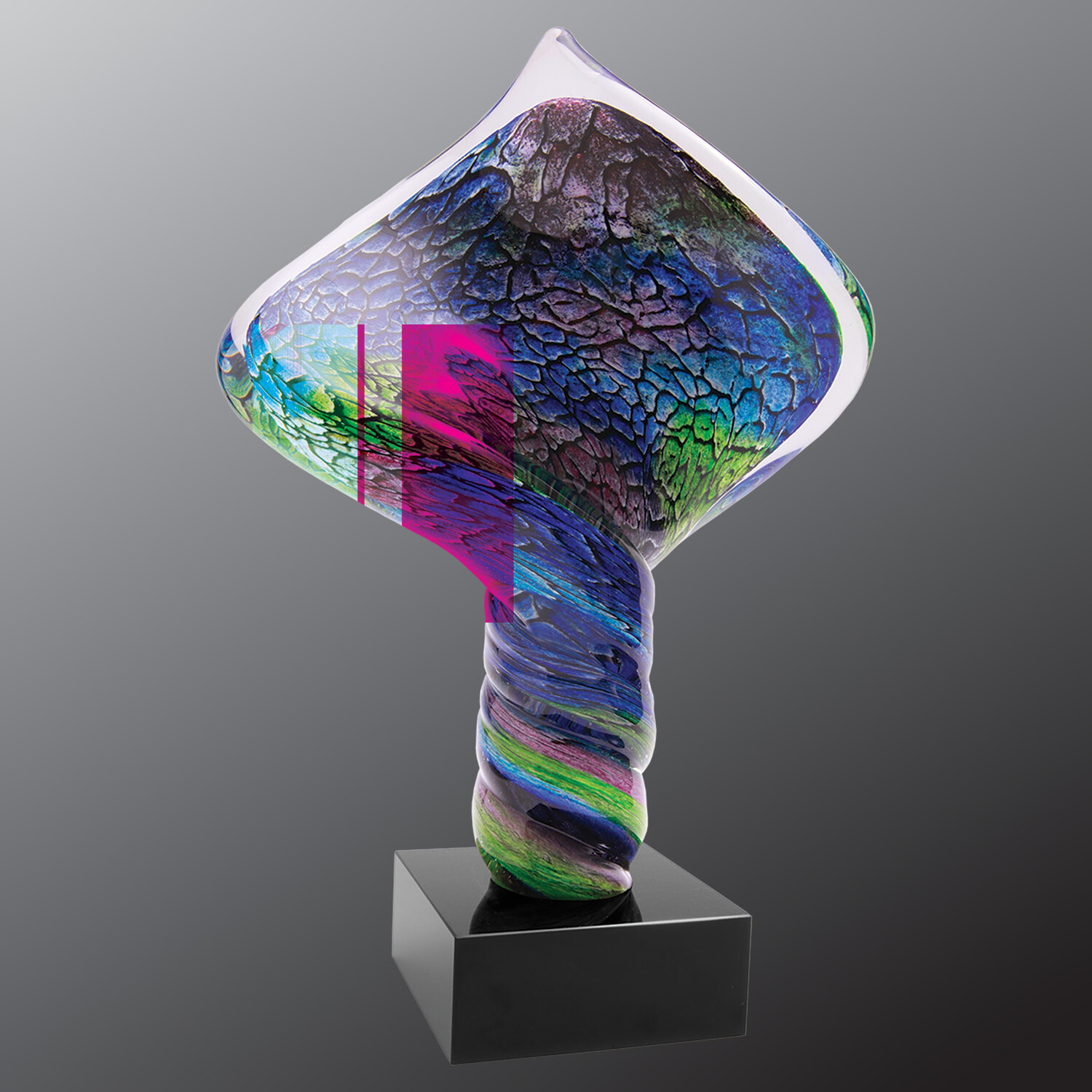 13&quot; Diamond Twist Art Glass