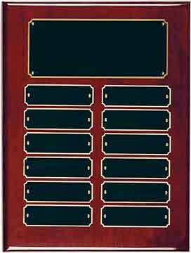 Rosewood Piano Finish Perpetual Plaque