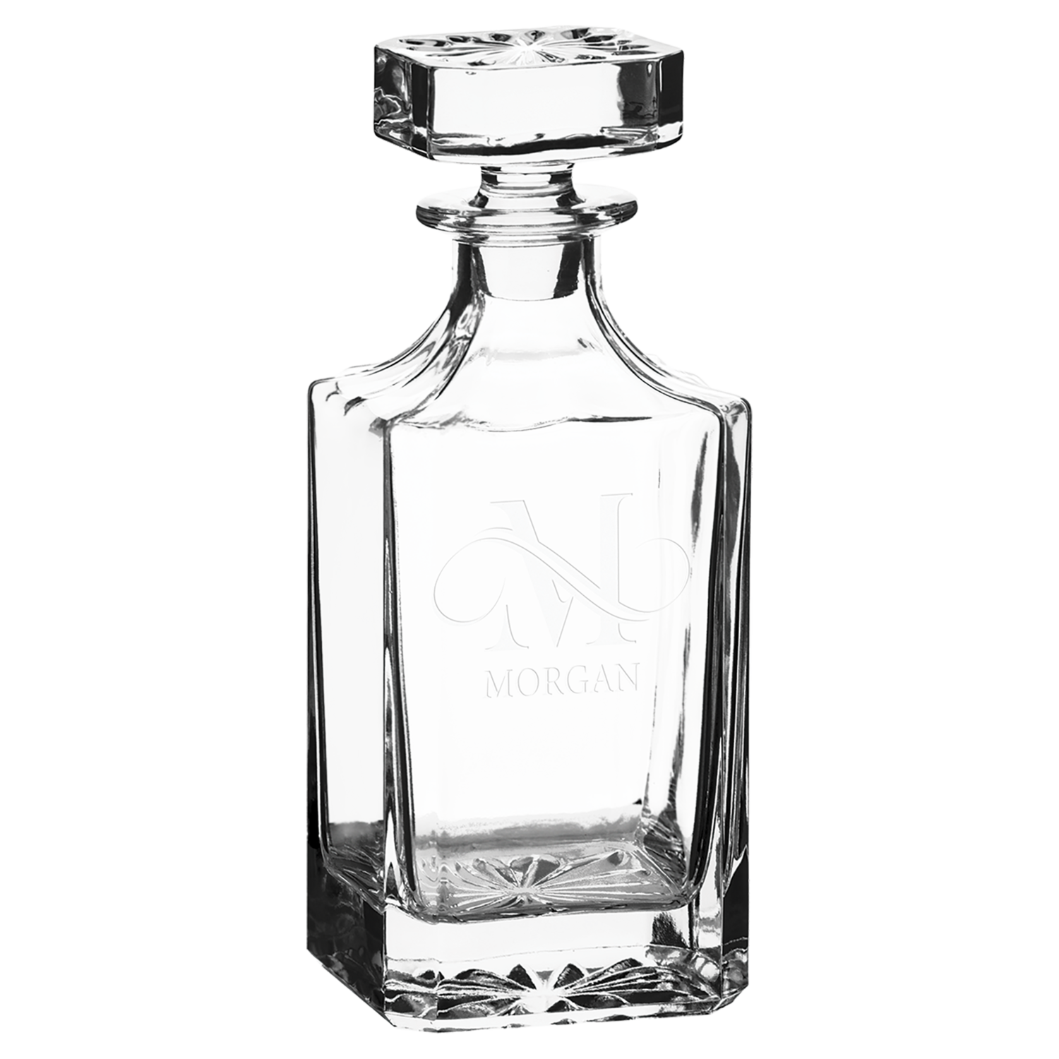 Square Decanter and Rocks Glasses