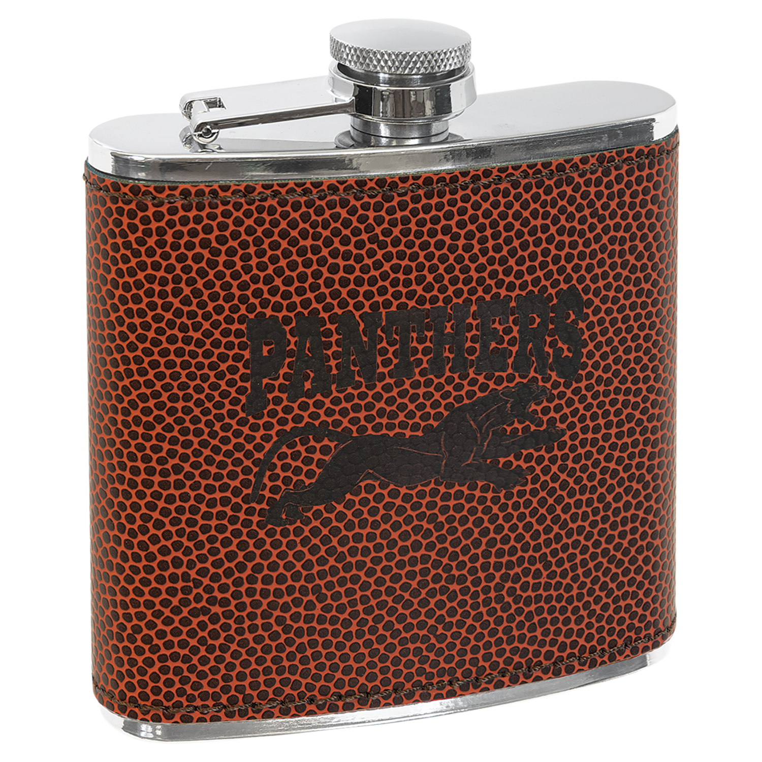 Sports Themed Leatherette Flask or set