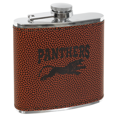 Sports Themed Leatherette Flask or set