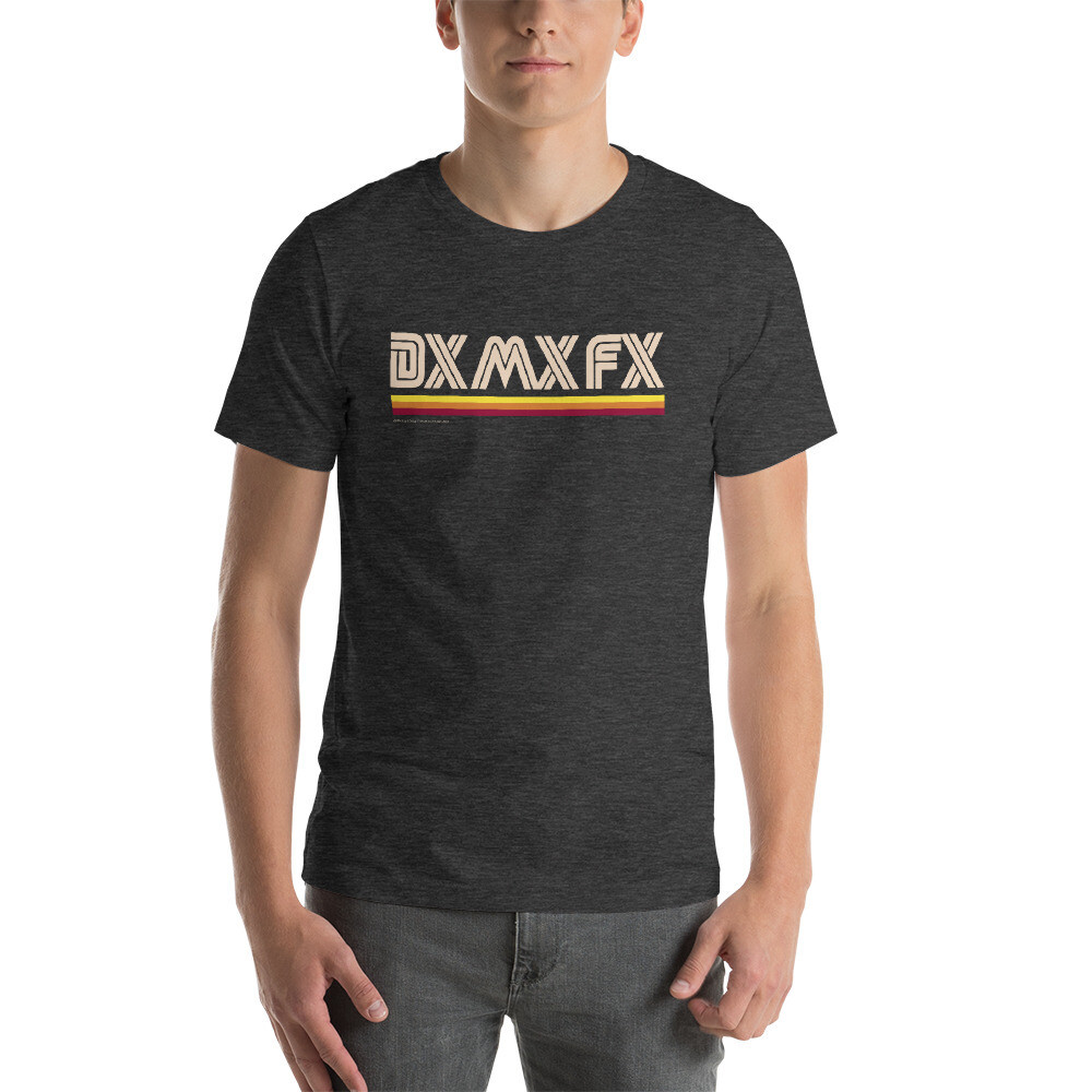 Retro DX MX FX T-Shirt Unisex, Color: Dark Grey Heather, Size: L