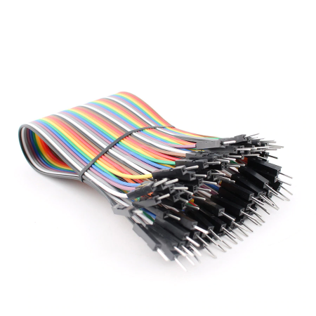 Câble Dupont fil de raccordement  40 pins 30 cm mâle à mâle empattement 2.54 mm