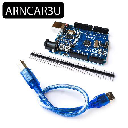 Microcontrôleur Uno UNO R3 (CH340G) MEGA328P + câble USB + connecteurs