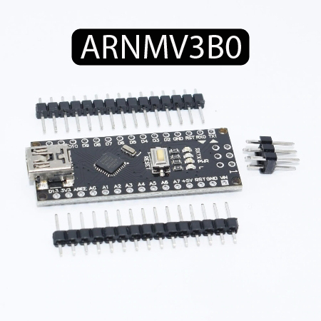 JICHUIO Mini régulateur de tension de carte de micro-contrôleur USB Nano V3.0 ATmega328 5V compatible avec la planche à pain pour compatible Arduino 