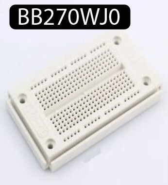 Plaque d&#39;essai Espacement 2.54 mm Face autocollante 270 points blanc avec trous