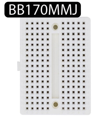 Plaque d&#39;essai Espacement 2.54 mm Face autocollante 170 points avec trous couleur blanc