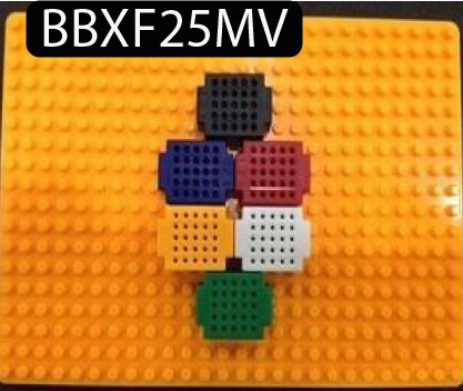 6 plaques d&#39;essai Espacement 2.54 mm Face autocollante XF-25 différentes couleurs avec plaque de fixation transparent SYB-170 et trous