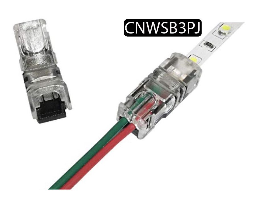 Connecteurs pour bande LED: 1 connecteur 3 broches pour bande LED ws2812B