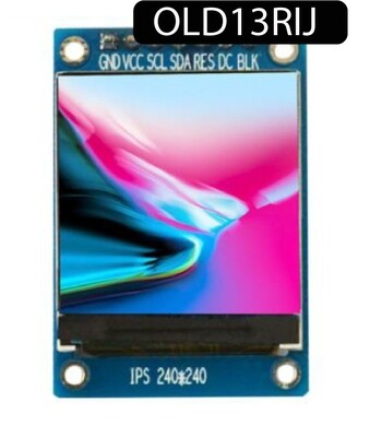 Ecran Oled haute résolution basse consommation 1,3 pouces RGB résolution 240x240 pixels IPS Interface SPI Contrôleur IC ST778