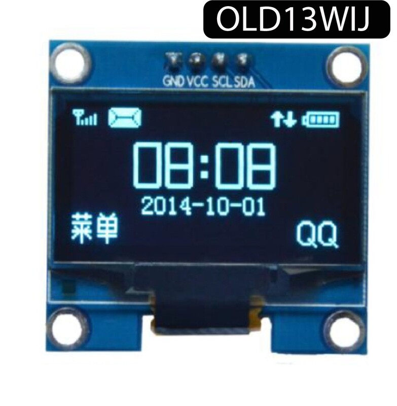 Écran Oled haute résolution basse consommation 1,3 pouces Blanc résolution 128x64 pixels IIC SH1106