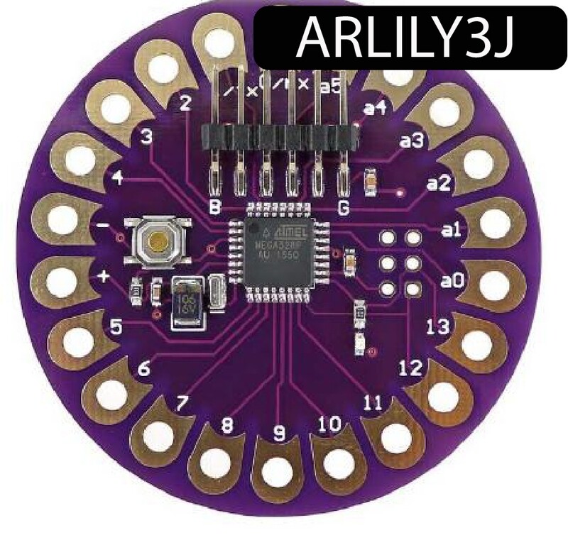 Lilypad 328 microcontrôleur ATmega328P connectable (compatible avec carte Arduino)
