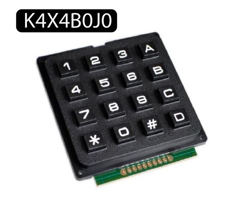 Clavier analogique 4x4 touches noir