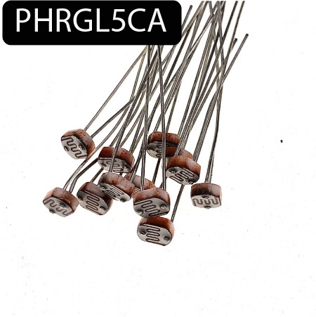 ​Lot de 5 photorésistances 5mm GL5528
 résistance sensible à la lumière
