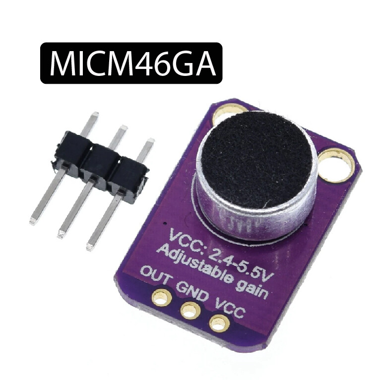 Module amplificateur Microphone  GY-MAX4466 sortie réglable GND VCC carte d'amplification 2.4-5V DC pour Arduino