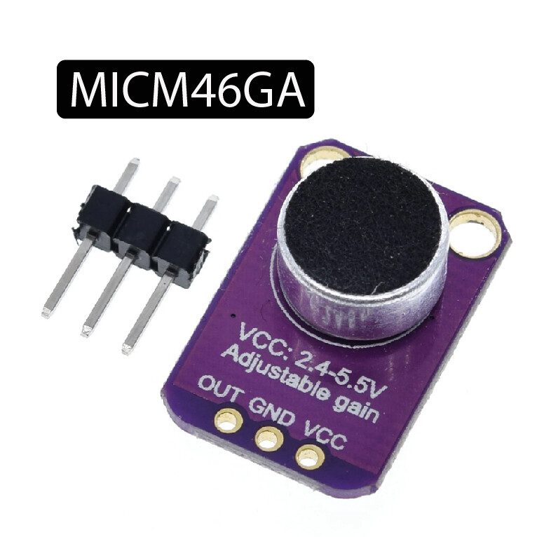 Module amplificateur Microphone  GY-MAX4466 sortie réglable GND VCC carte d&#39;amplification 2.4-5V DC pour Arduino