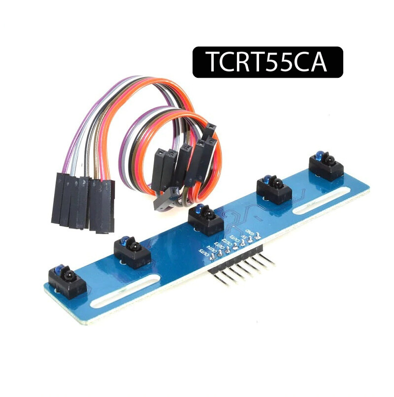 KIT TCRT5000 Capteur réfléchissant infrarouge à 5 canaux interrupteur photoélectrique IR à 5 voies Module de suivi de ligne pour Arduino